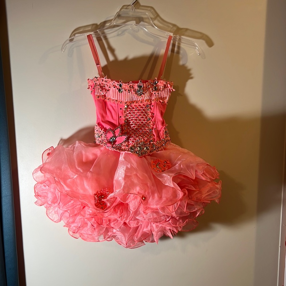 New Without tags coral pageant dress.